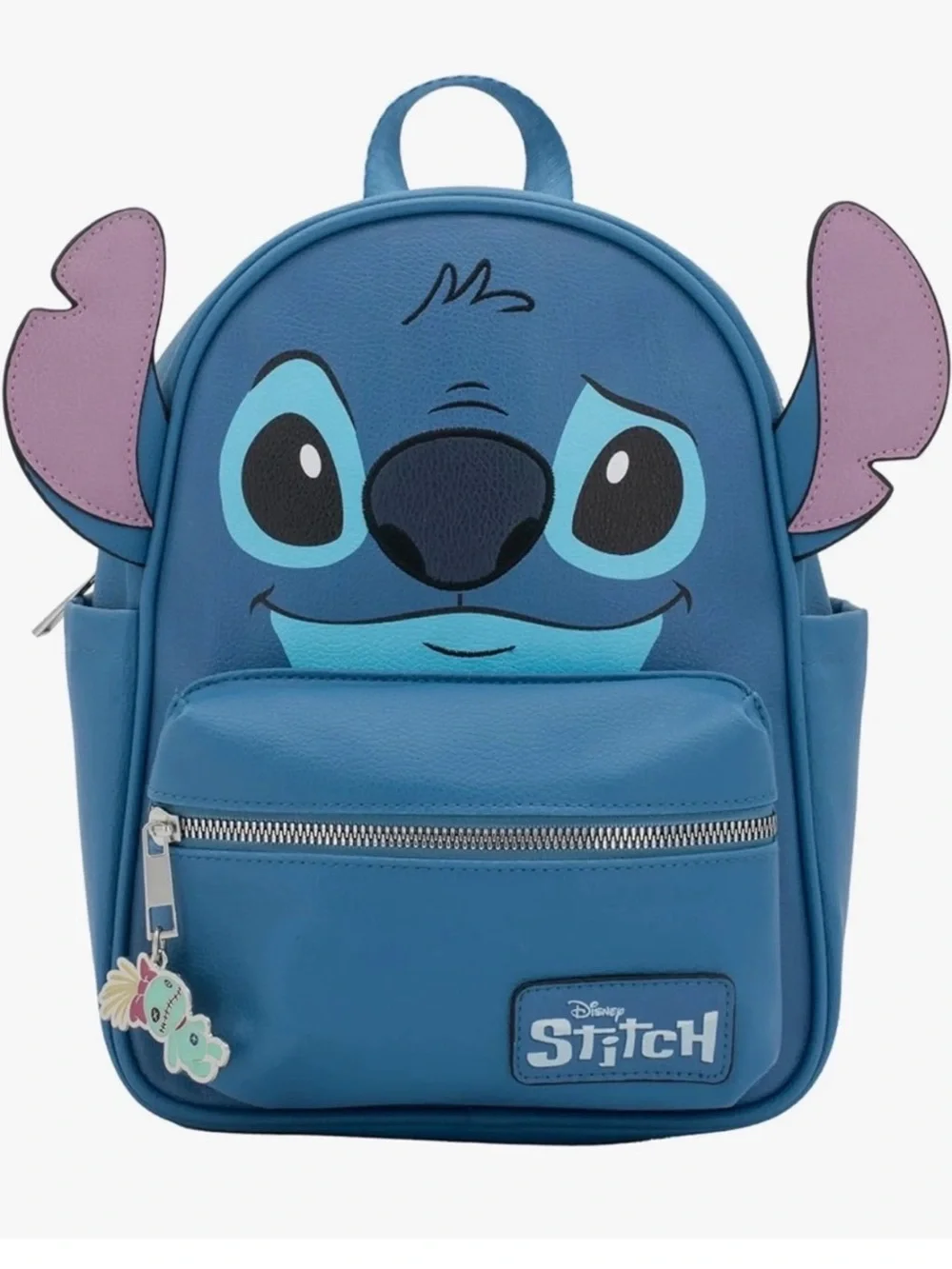Disney Blue Stitch Face Mini Backpack